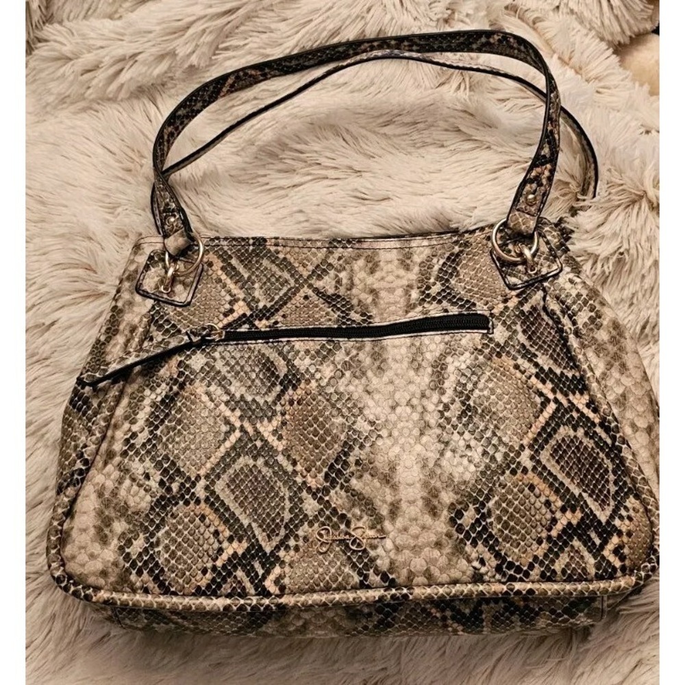 Jessica Simpson Phoebe Tote Bag Faux Snakeskin